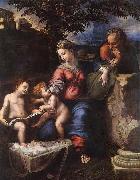 Holy Family below the Oak, RAFFAELLO Sanzio